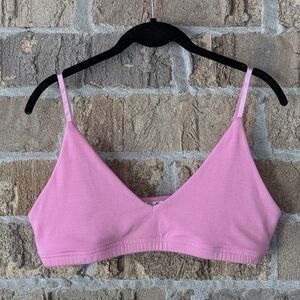 NWOT SLA The Label Pink Ofelia Bralette Size XL
